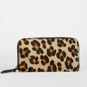 Animal Print Leather Wallet / Women Wallet / Leather Purse